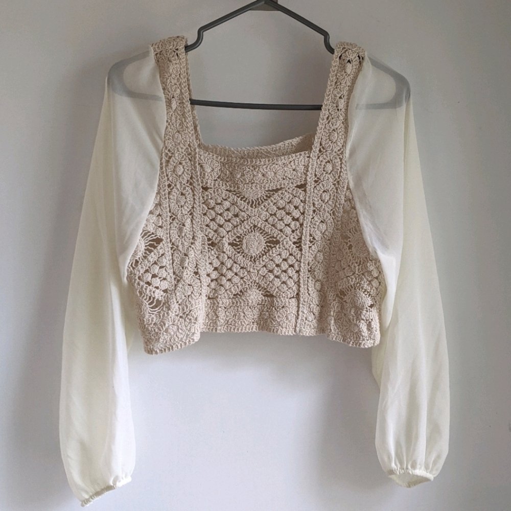 Square neck knit top